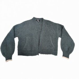Athleta Girls XL Green Cozy Cardigan‎ Sweater